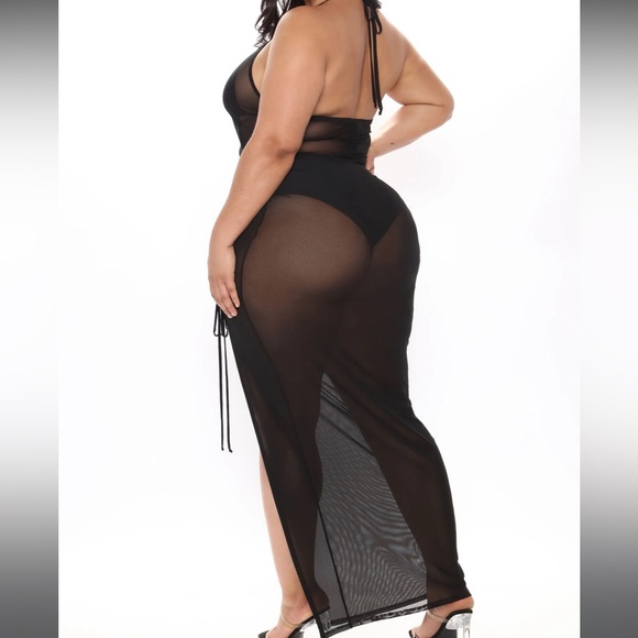 Island Cruising Mesh Maxi Dress Cover Up - Picture 2 of 4